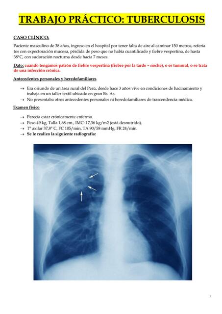 Trabajo práctico: tuberculosis 