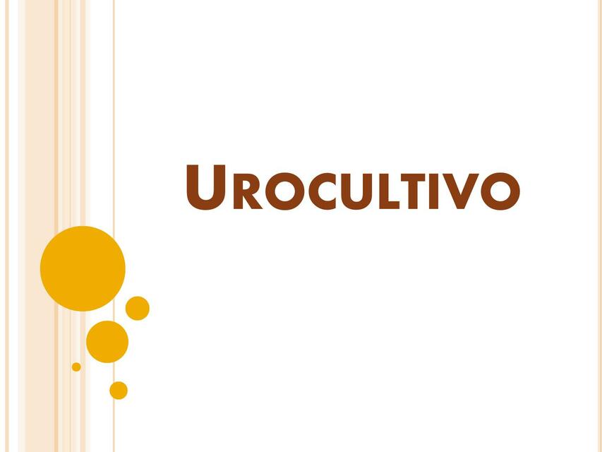 UROCULTIVO