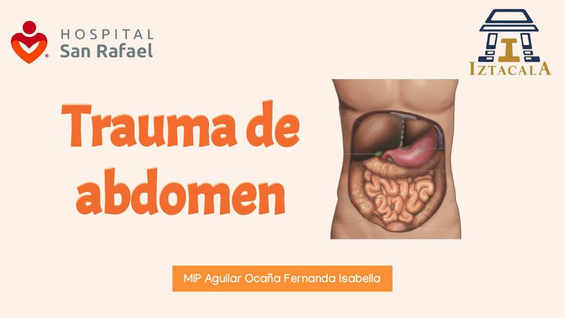 Trauma de abdomen