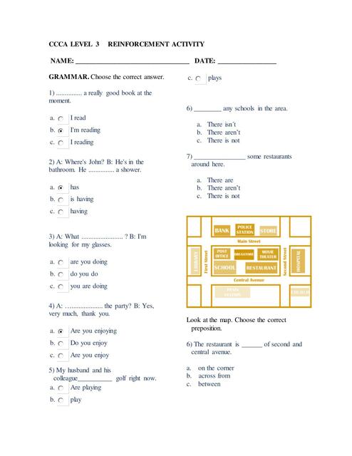 CCCA LEVEL 3 REINFORCEMENT ACT