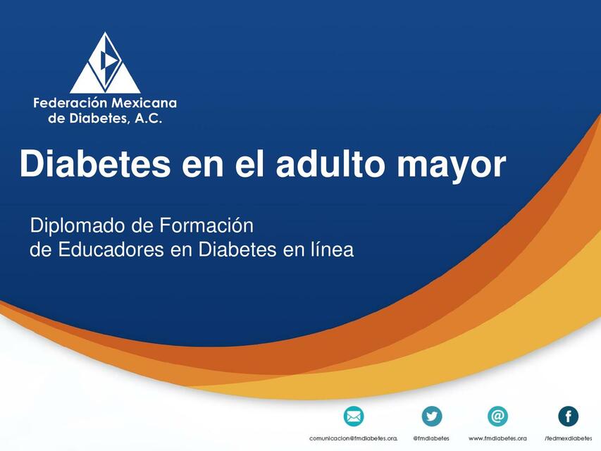 Diabetes en el adulto mayor