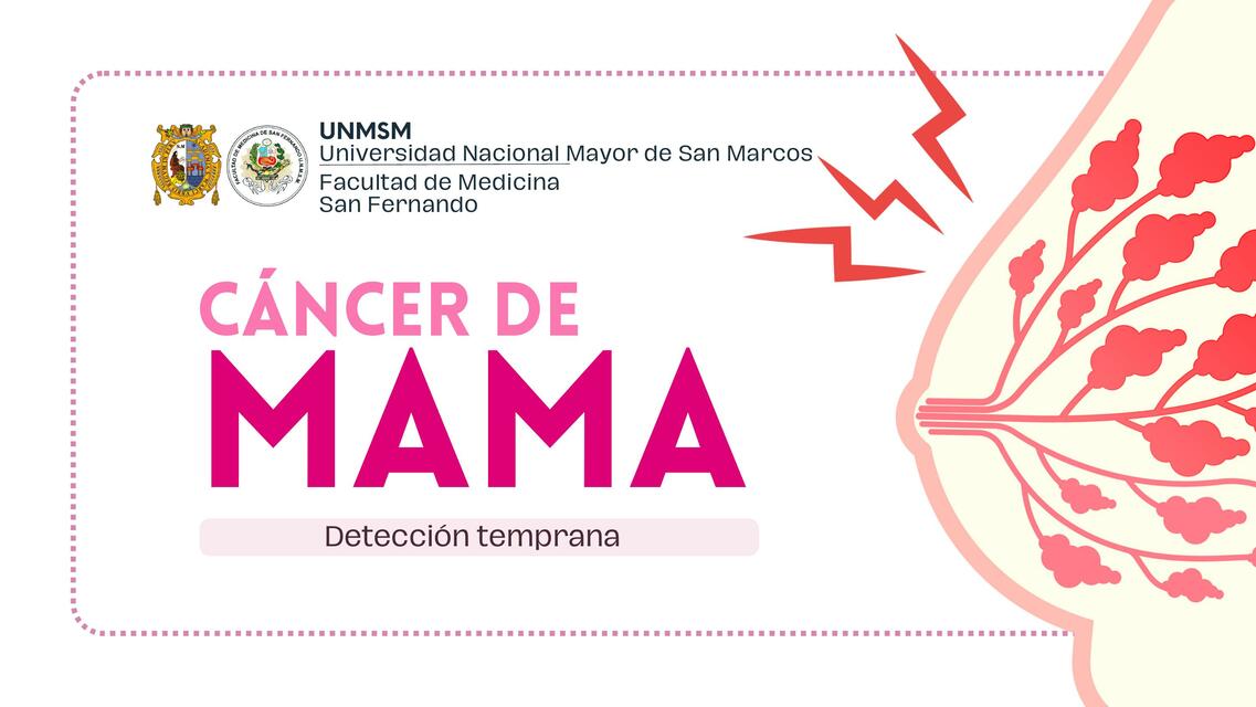 CÁNCER DE MAMA DETECCIÓN TEMPRANA