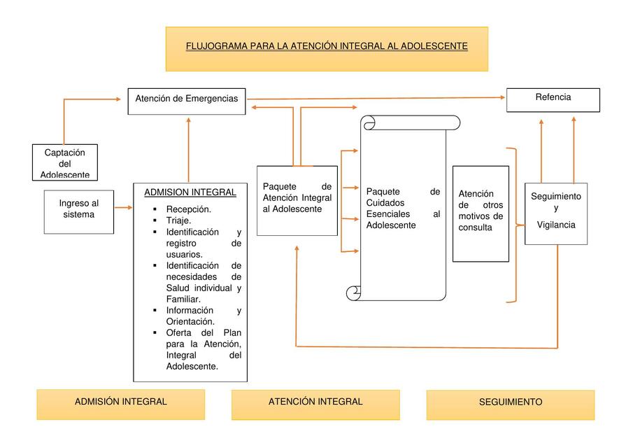 FLUJOGRAMA DE ATENCIÓN INTEGRAL AL ADOLESCENTE