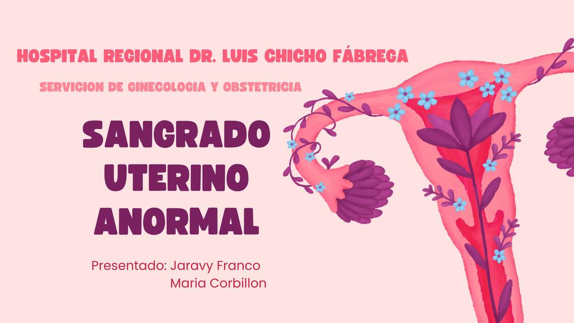 Sangrado uterino Anormal