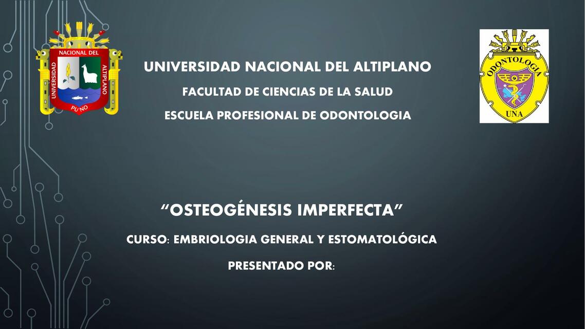 OSTEOGENESIS IMPERFECTA