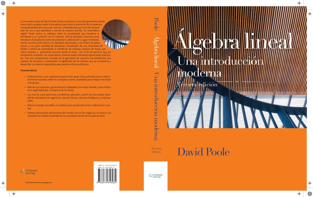 Algebra lineal Una introduccion moderna D Poole 3t