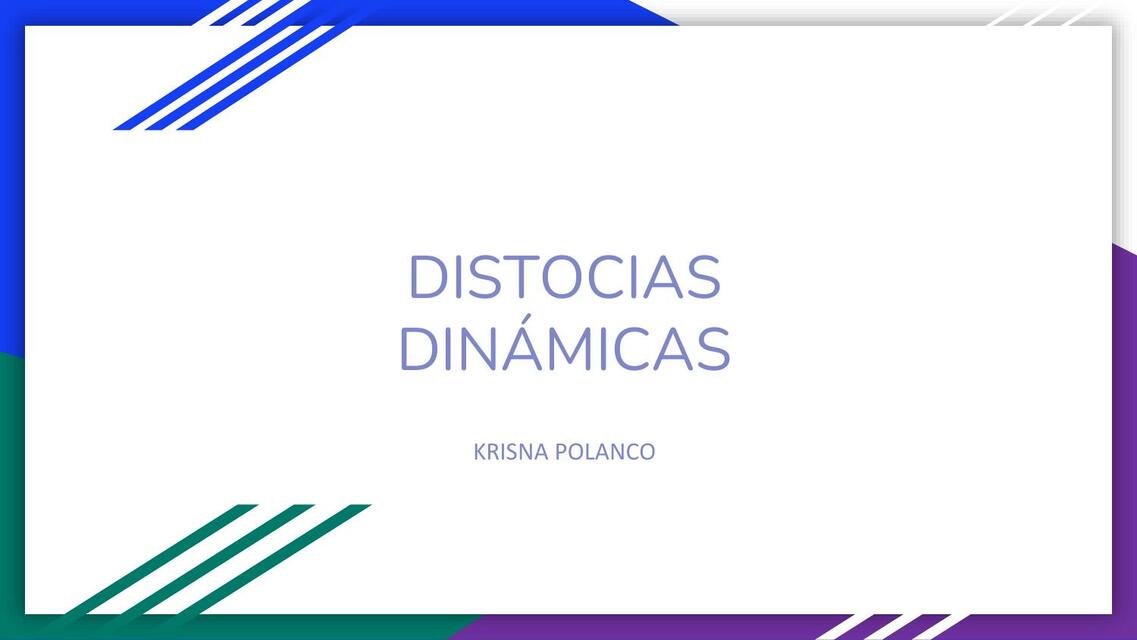 4 distocias dinamicas