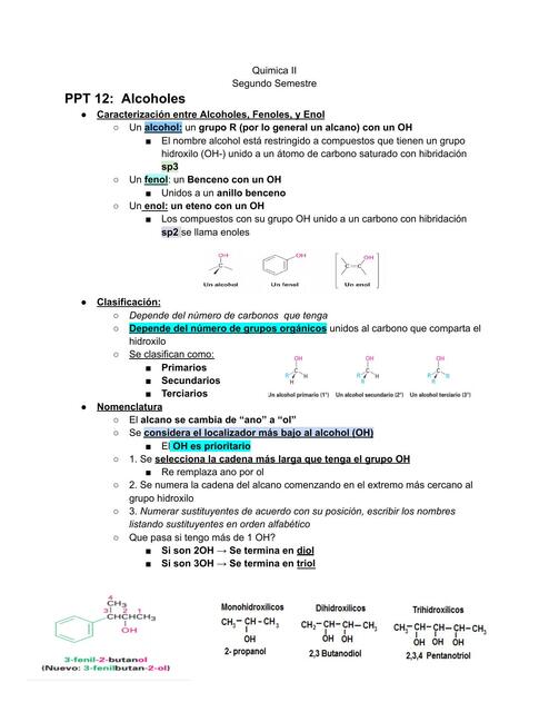 Alcohles