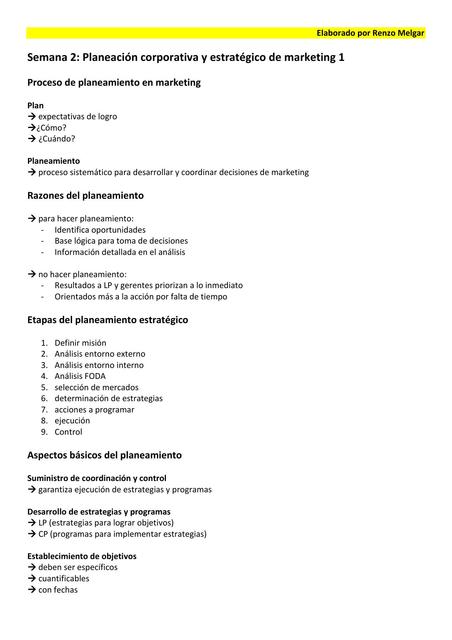 Estrategias - Semana 2