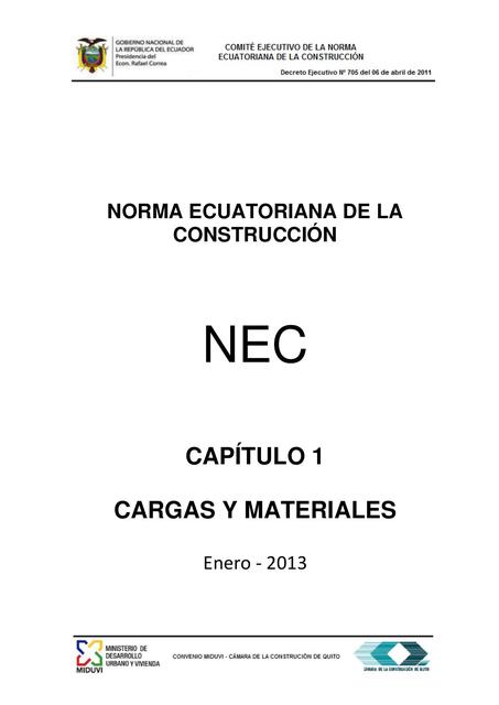 NORMA ECUATORIANA DE LA CONSTRUCCION NEC