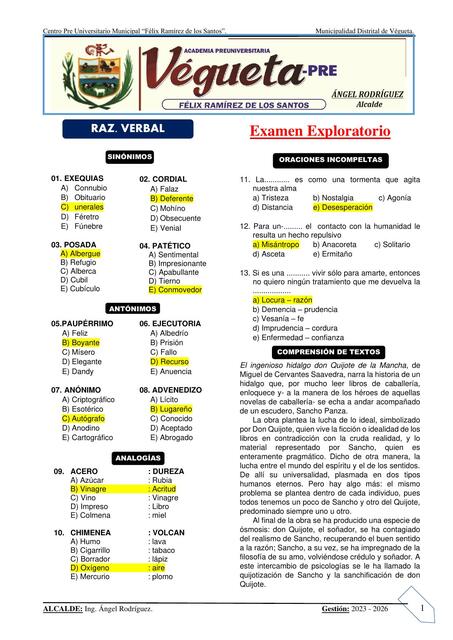 PRIMER examen SEMANAL 15 07 24 con claves ciiclo r