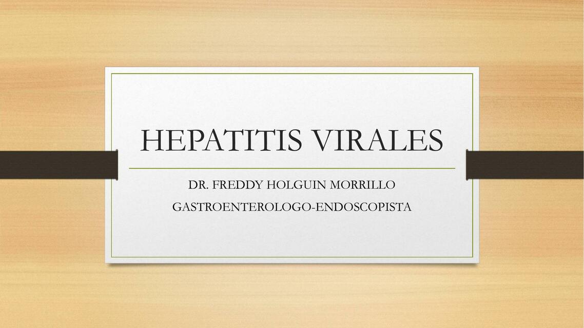 Hepatitis virales