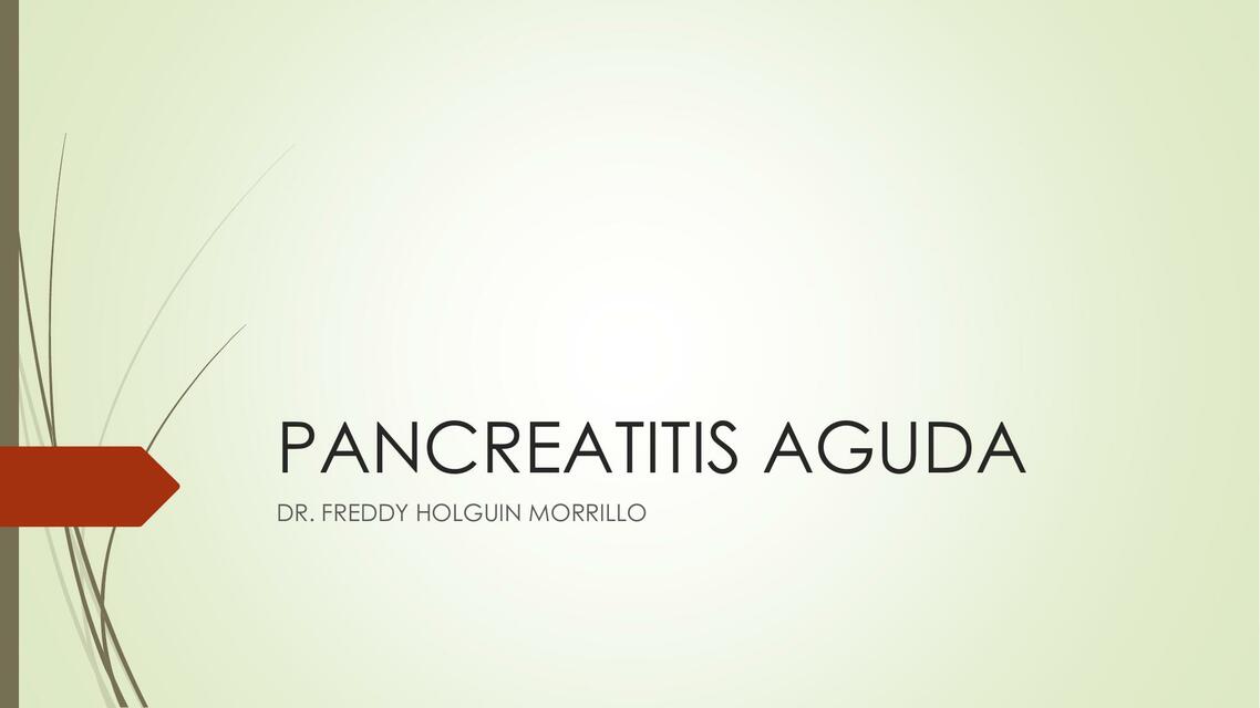 pancreatitis