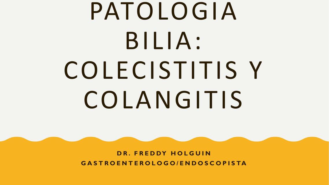 COLECISTITIS COLANGITIS