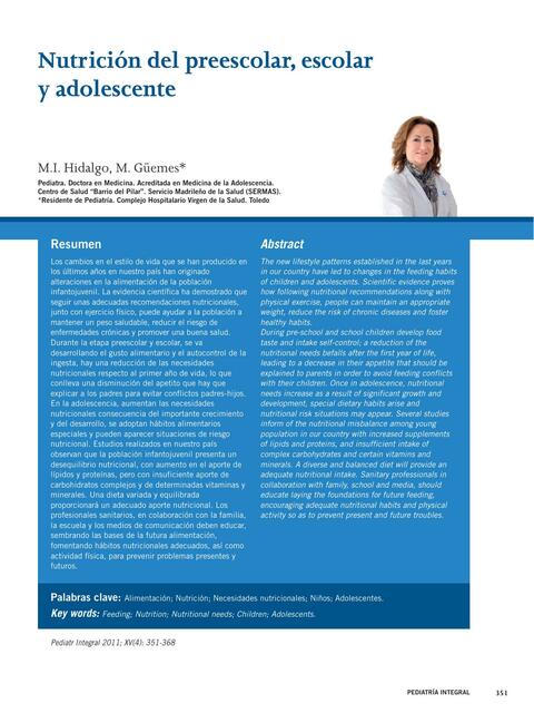 Nutrici N Del Prescolar Valentina UDocz