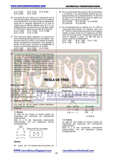 vsip info regla de tres tanto por ciento pdf free