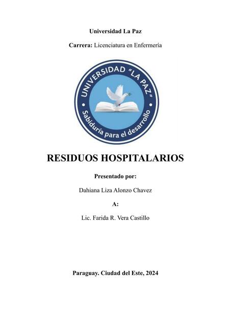 residuos hospitalarios