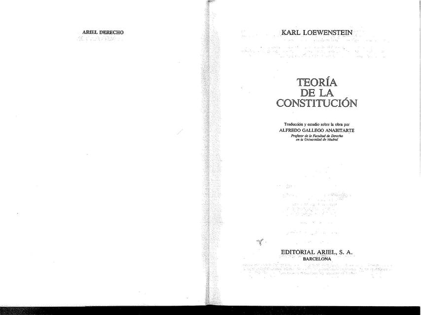 Libro Teoria De La Constitucion Karl Loewenstein Pdf