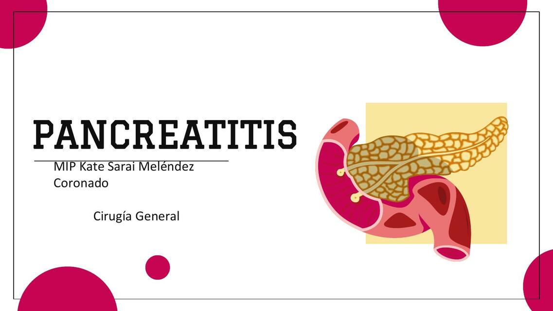 Pancreatitis