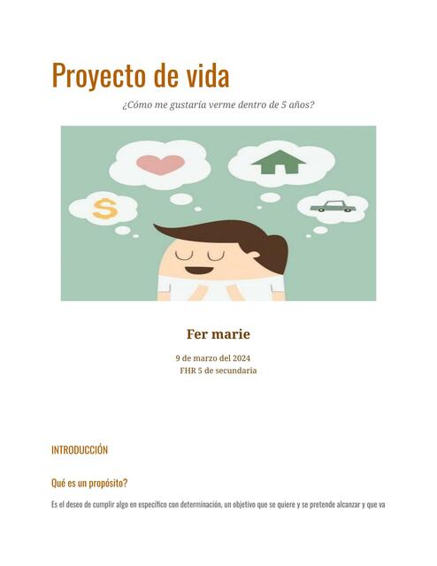 Proyecto de vida