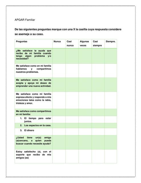 APGAR Familiar