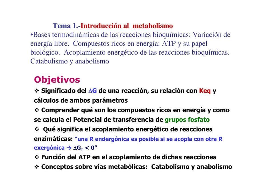 21 Introducción al metabolismo Presentación autor