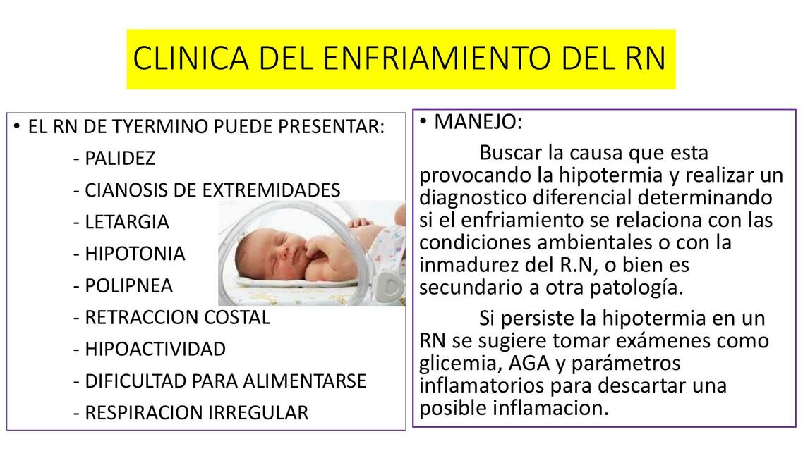 CLINICA DEL ENFRIAMIENTO DEL RN