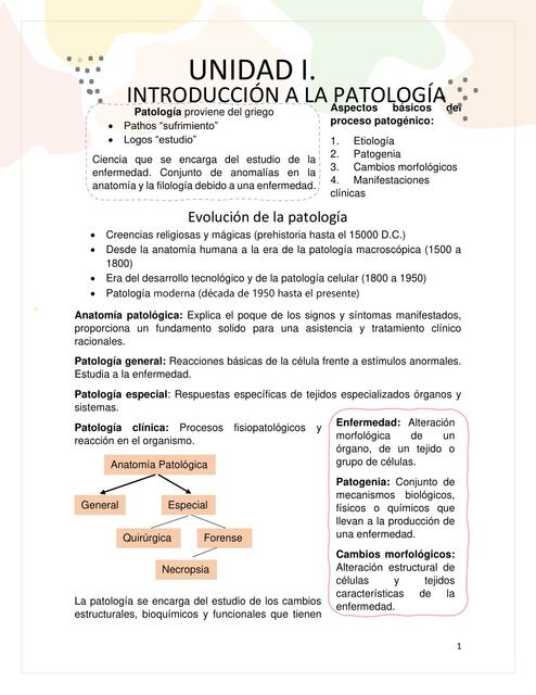 Patología I y II