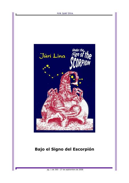 Bajo el signo de Escorpion