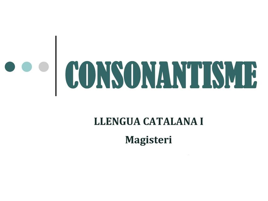 Bloc Consonantisme