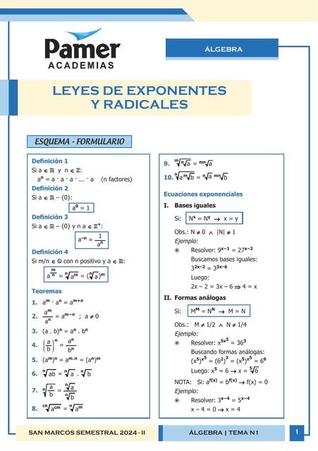 ALGEBRA N1