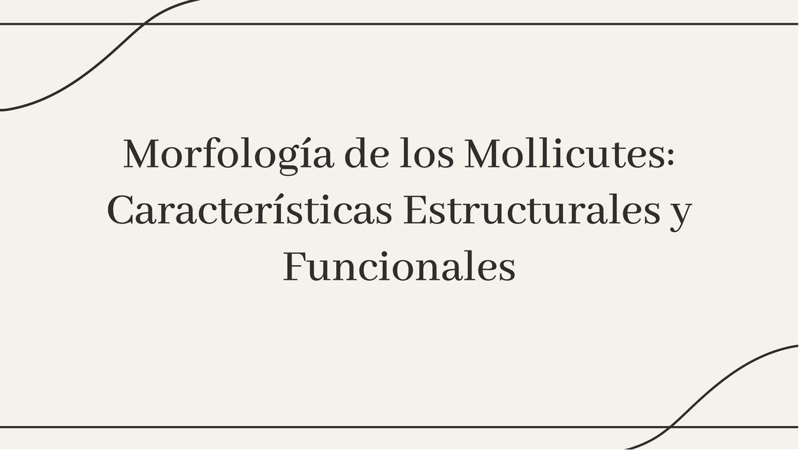 Características estructurales y funcionales de los Mollicutes ...