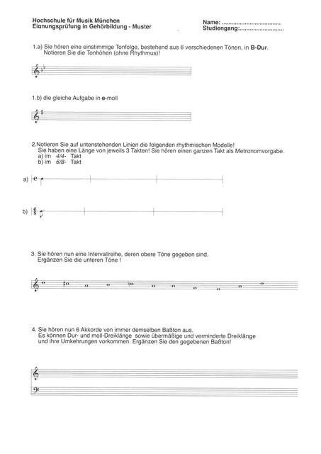 Musterklausur Gehoerbildung 1