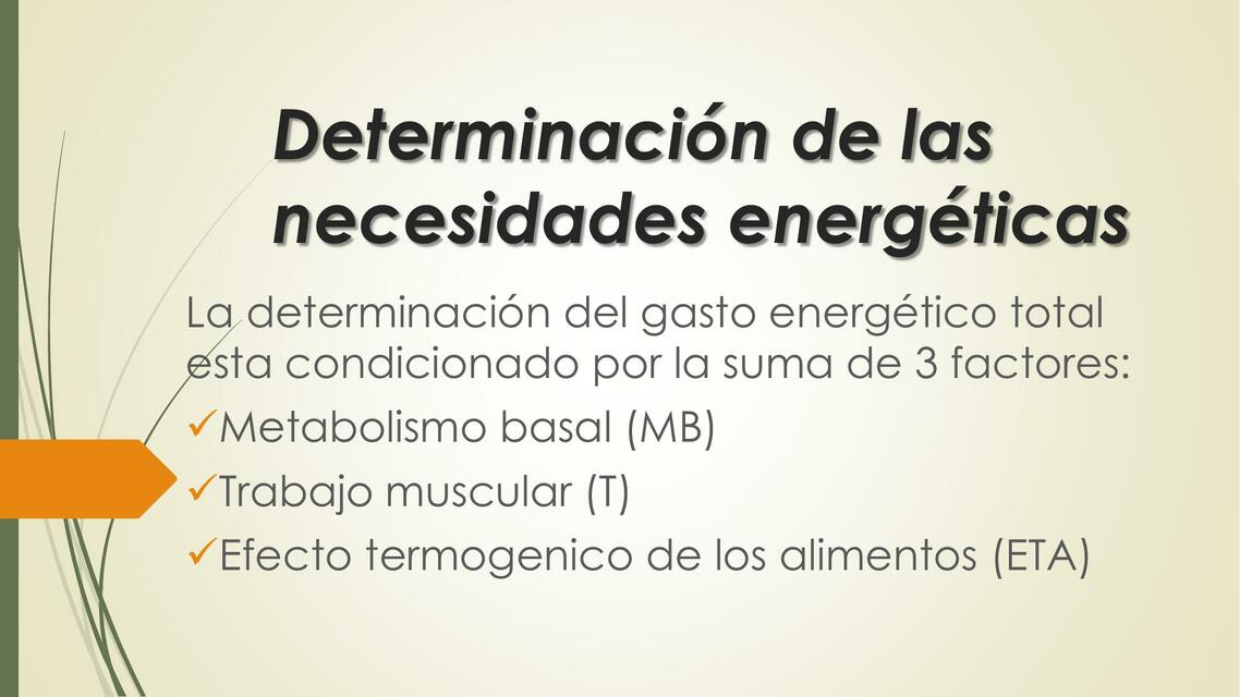 Determinacion del GET