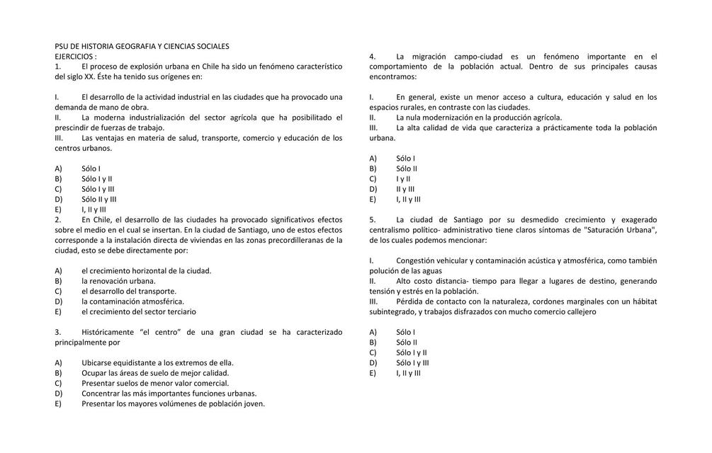 Ejercicios Psu PTU