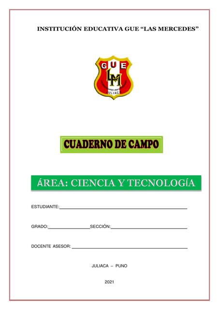 CUADERNO DE CAMPO Feria de Ciencias