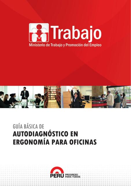 Autodiagnostico en Ergonomia para oficinas