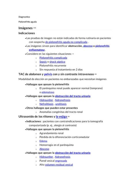 Diagnostico pielonefritis