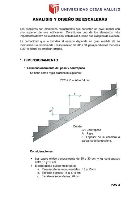 Análisis y diseño de escaleras