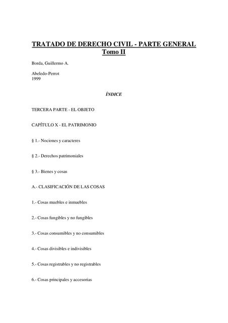 Tratado de Derecho Civil Parte General Tomo II