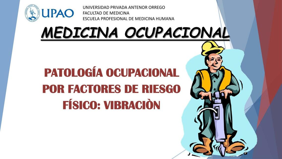 PATOLOGIA OCUPACIONAL POR FACTORES DE RIESGO FISICO