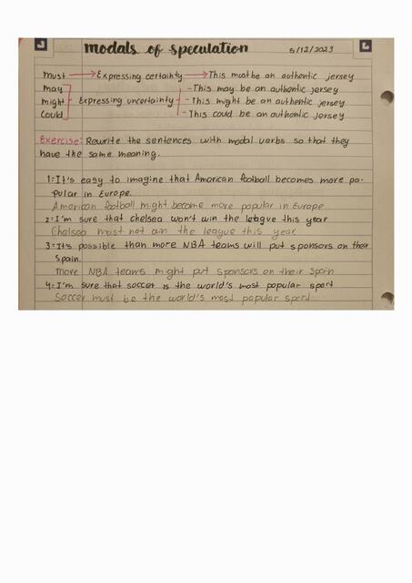 Modals of speculation | Faby | uDocz