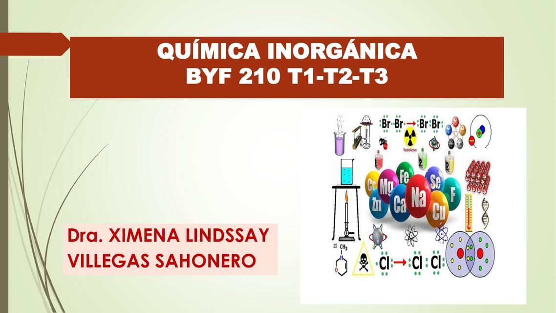 QUÍMICA INORGÁNICA PRESENTACIÓN