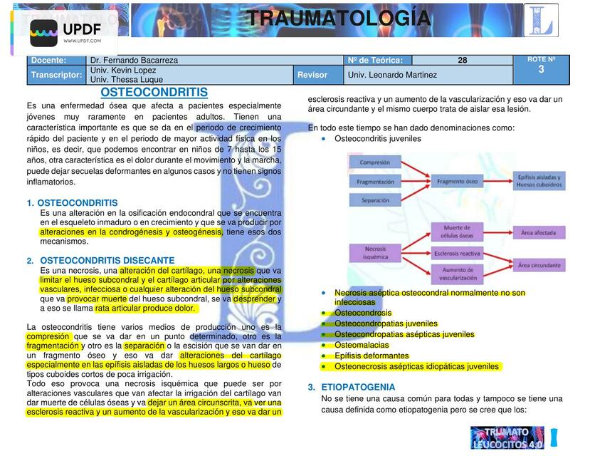 TR3 T28 OSTEOPATÍAS OSTEOCONDRITIS 1