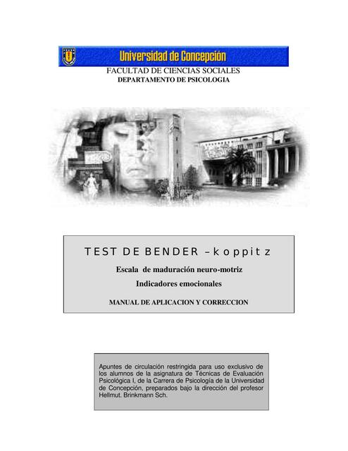 Manual Test Bender Koppitz PDF