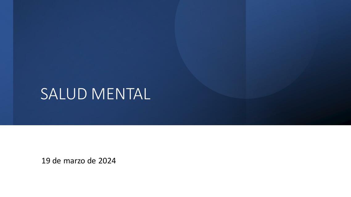 SALUD MENTAL 19 de marzo