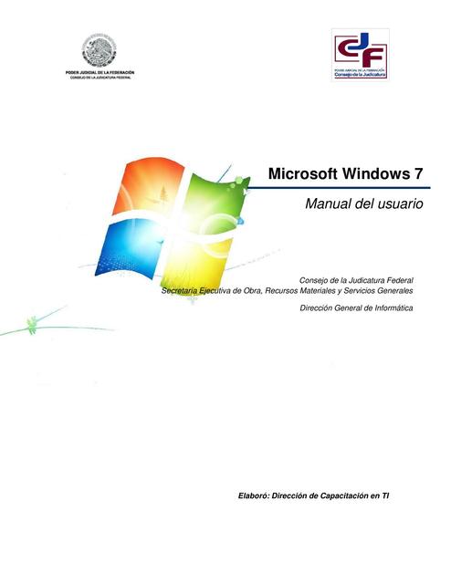 1 Windows 7 Manual