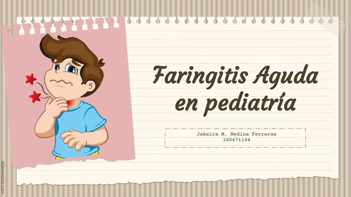 Faringitis aguda- Pediatría (pptx)