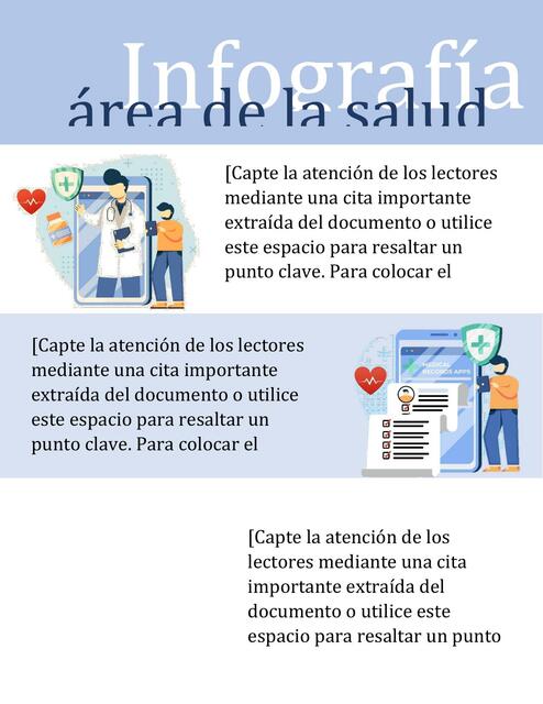 Infografía del area de salud