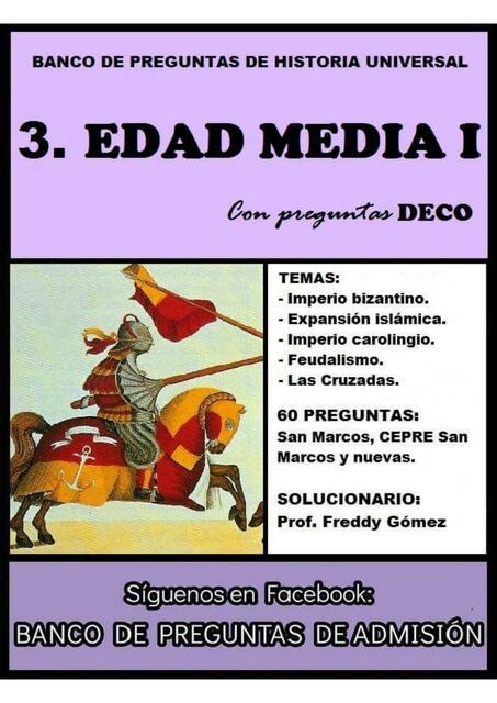 Historia UniversalEdad Media I banco